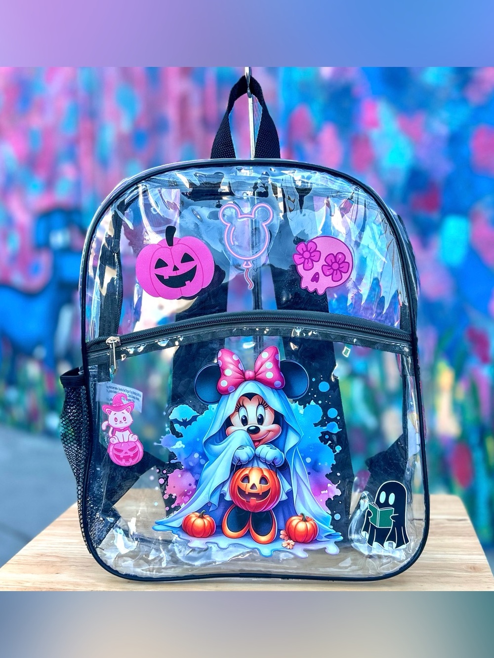 MINNIE MOUSE Halloween Clear Backpack 15”